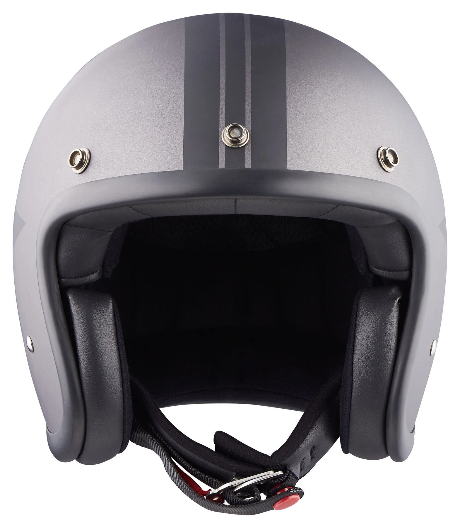DMD Vintage Star Grey Jet Helmet - Image 3