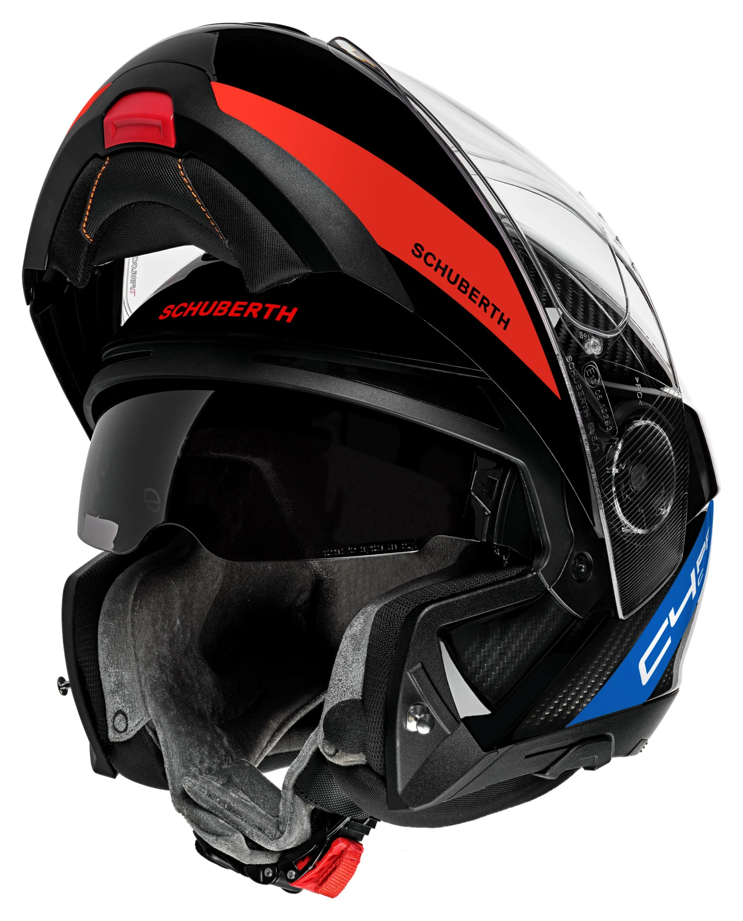 Schuberth C4 Pro Carbon Avio Blue 3K - Image 4