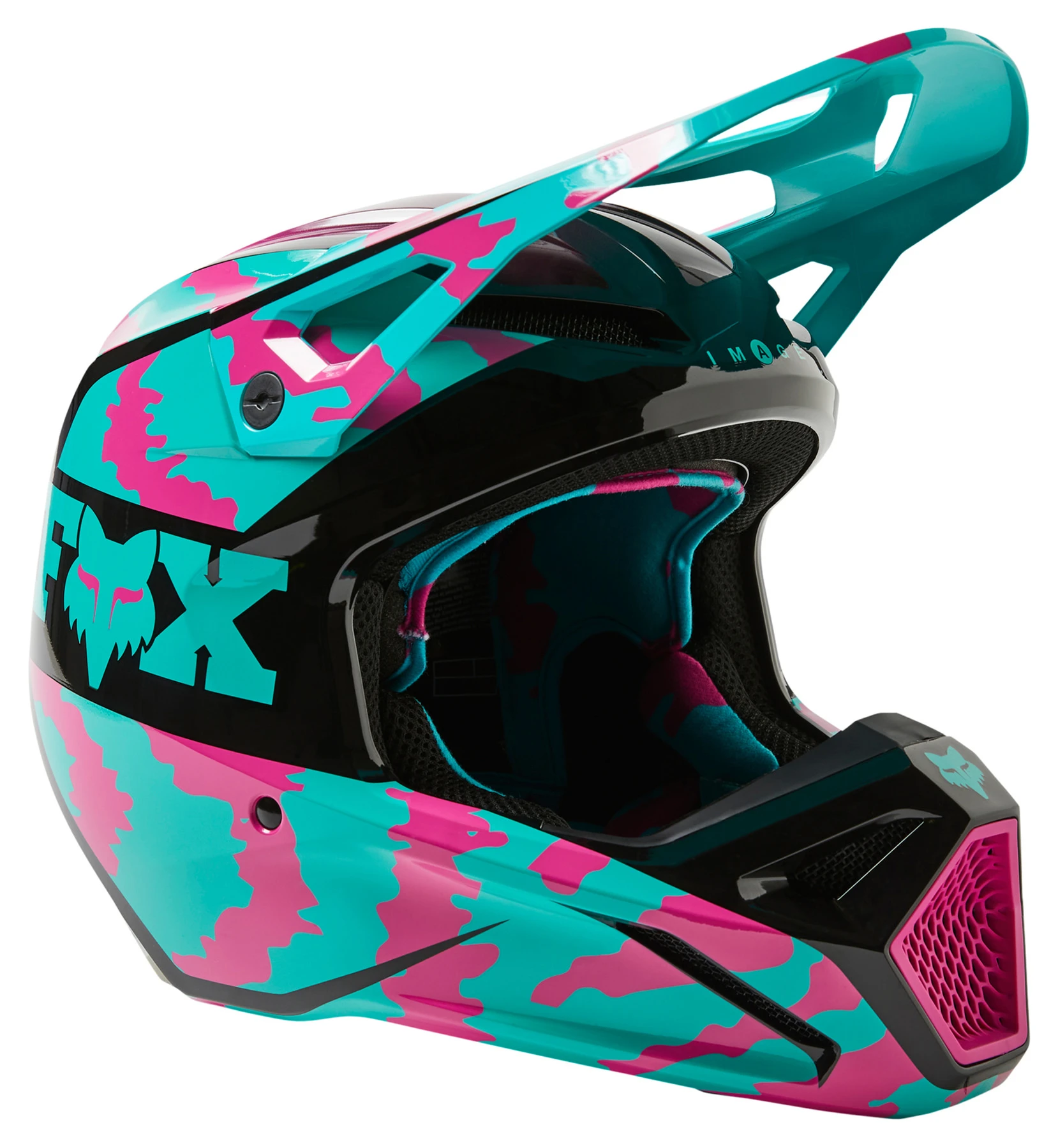 Fox V1 Nuklr Motocross Helmet - Image 4