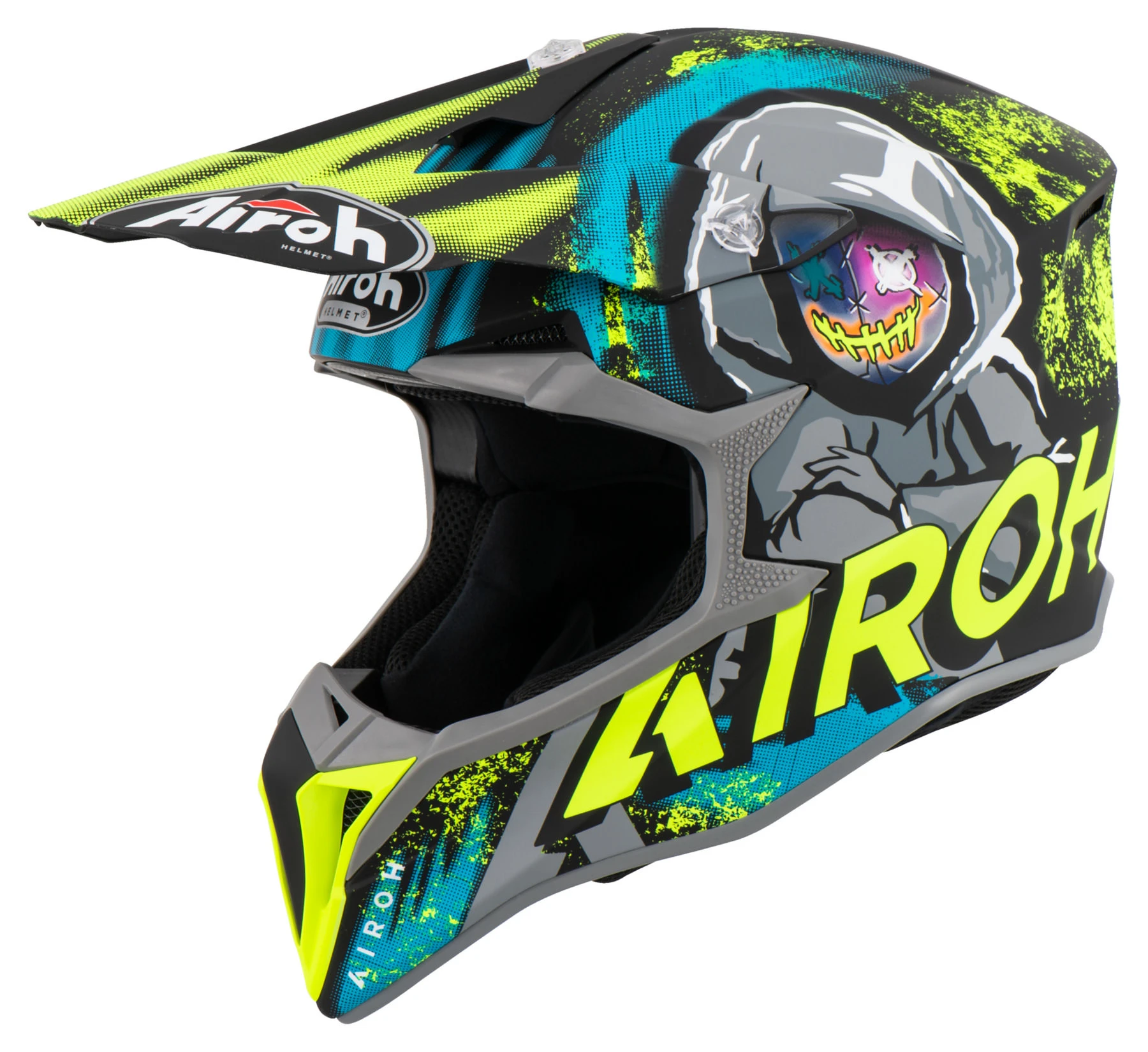 Airoh Wraap Alien Yellow Matt - Image 3