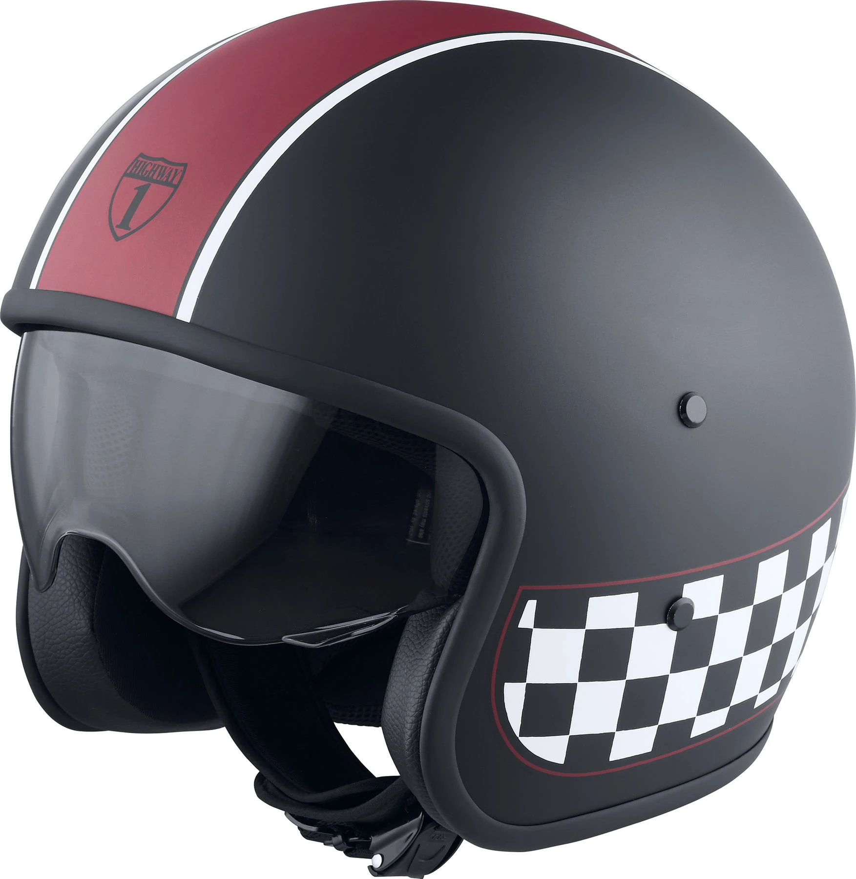 Highway 1 Vintage Fiber Jet Helmet - Image 3