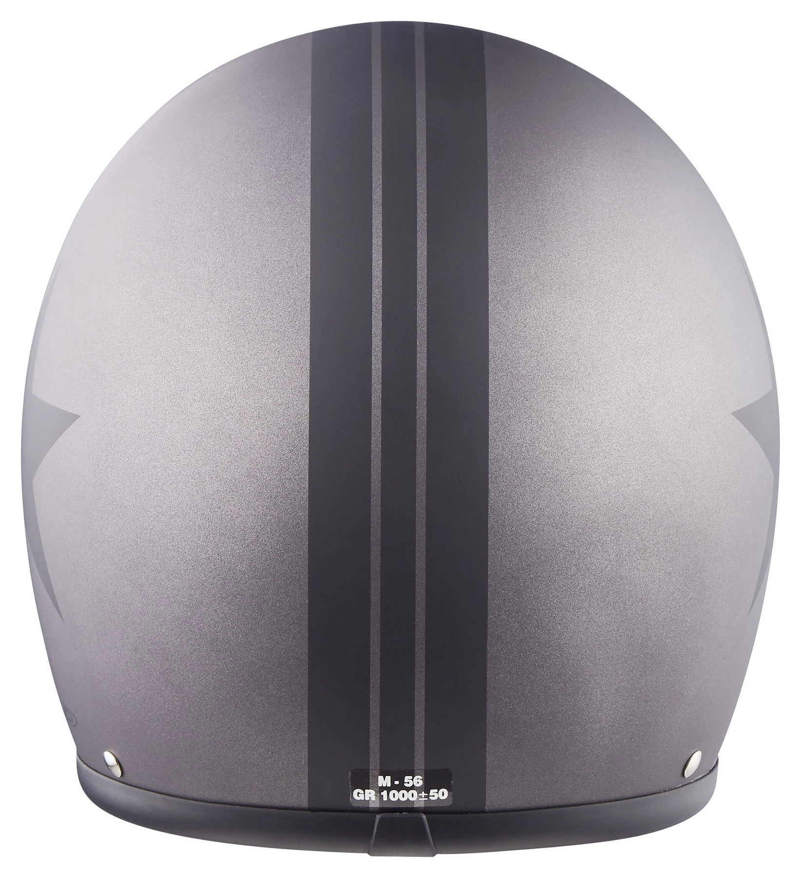 DMD Vintage Star Grey Jet Helmet - Image 6
