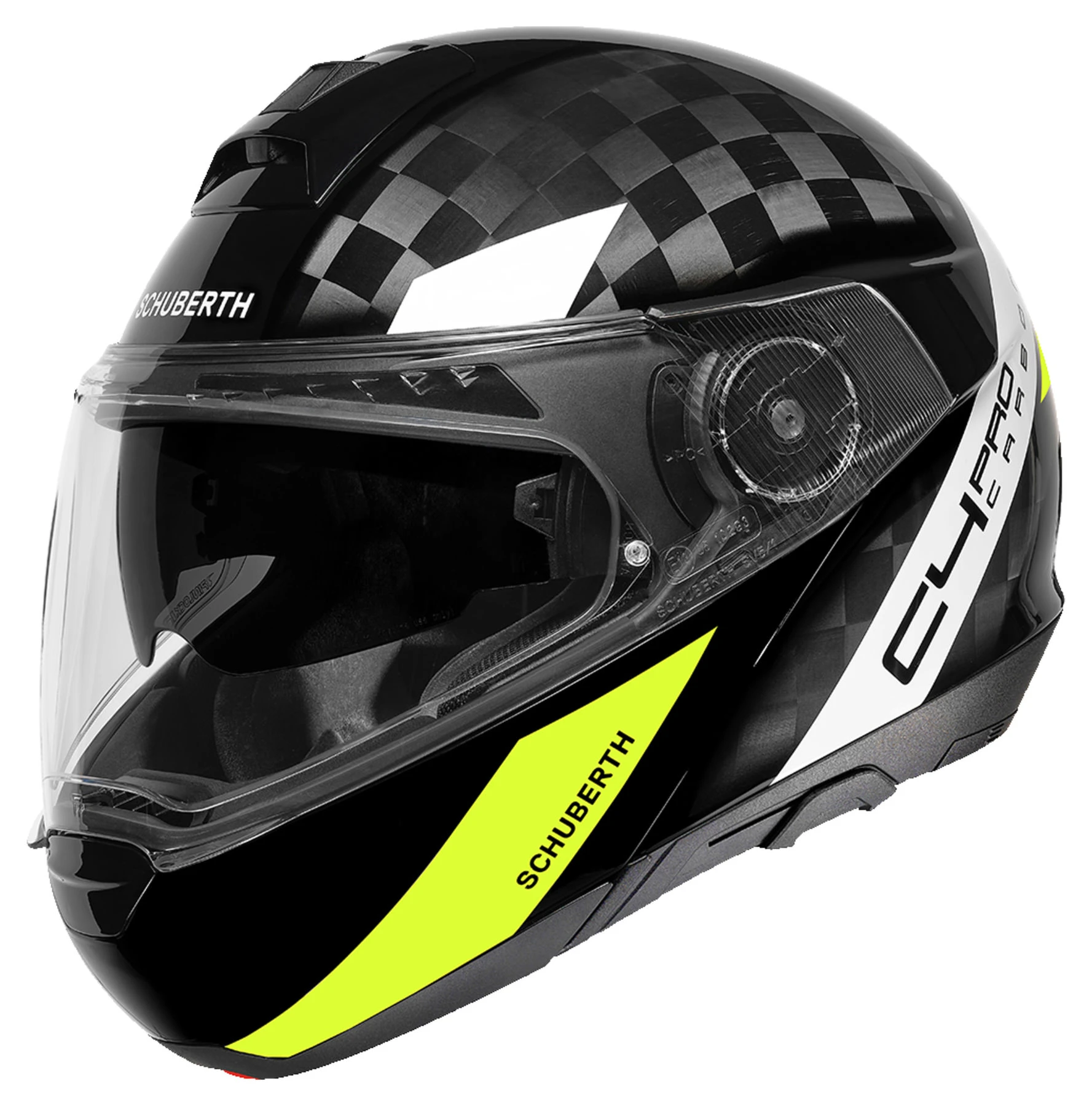Schuberth C4 Pro Carbon Avio Yellow - Image 2
